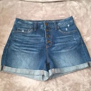 High Rise Jean Shorts